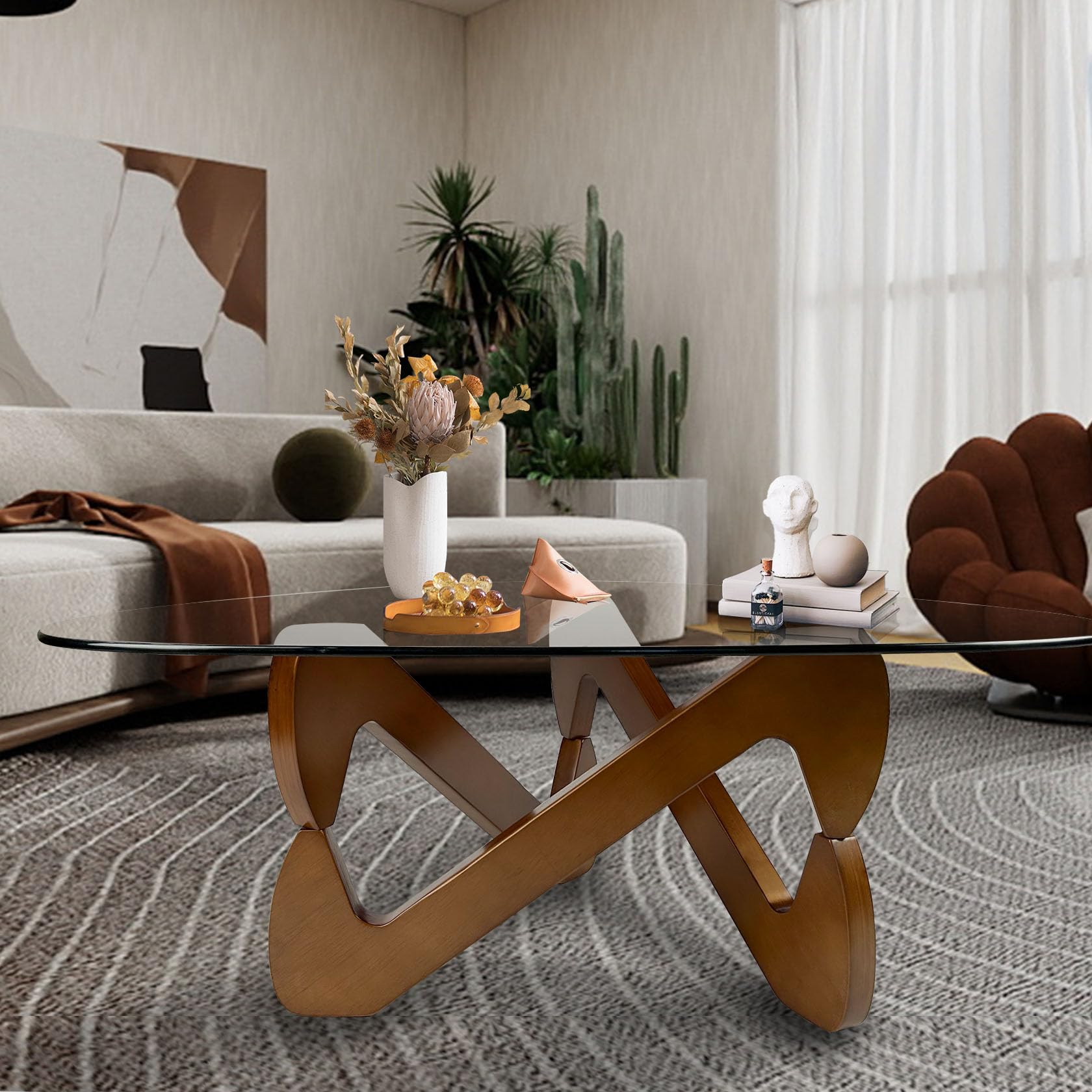 Amazon.co.jp: 三角形のコーヒーテーブル リビングルーム用